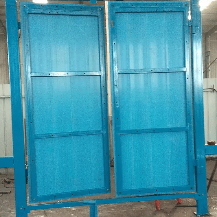 PRESSURELESS AIR DOOR, Underground Mine Ventilation Door, Low Opening Force, Auto-Close After Passage, No Reverse Air Door, For Intake & Return Airways Cross-Cut, Ideal for Coal Mines