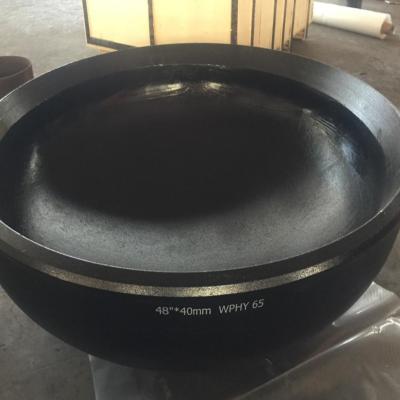 Sch80s Sch160 Butt Weld Pipe Cap , 18 Inch End Cap Fittings