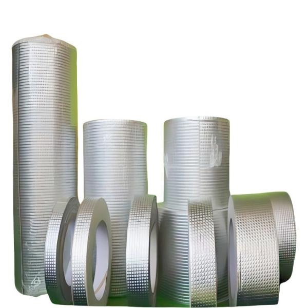 Adhesive Tape Aluminum Foil Thicken Butyl Tape , Water Leakage Tape For Roof