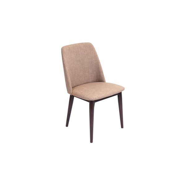 Powder Metal Leg Fabric 560mm 820mm Modern Leisure Chair