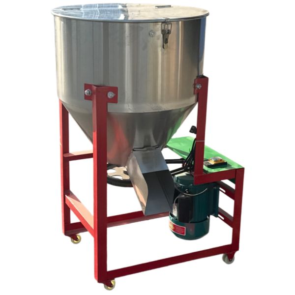 SS Grain Feed Mixer 300 - 500kg/h Livestock Feed Blending Machine