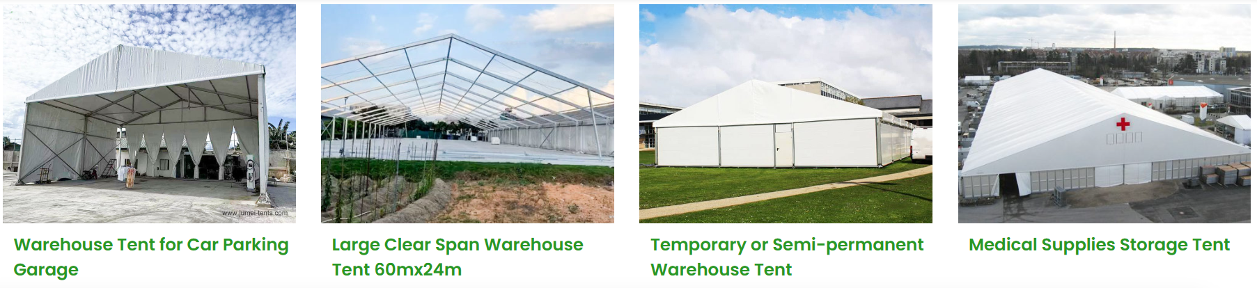 Heavy Duty Alluminum Alloy Waterproof Sunlight Proof Warehouse Tent Large Outdoor Storage Tent