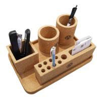 Cork Pen Holder Desk Organizer Set fait sur commande Cork Desk Tray Office Stationery
