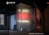 3d écran de rideau en vidéo LED 150mm RVB avec le contrôle de luminosité automatique