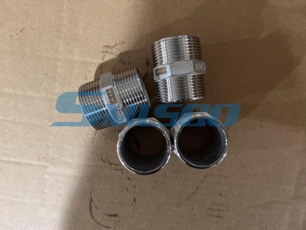 316 Casting Stainless Steel Hex Nipple Class 150 Threaded BSP For Pipeline