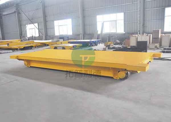 Customized electrical forging factory load rail transfer cart