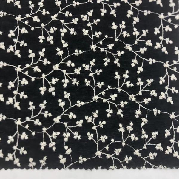 Cotton Printed Embroidery Fabric  For Garment M04-LK017