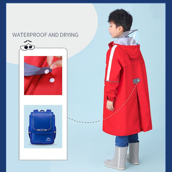 Custom Logo Printing Children's Raincoat for Boys and Girls School Clothes