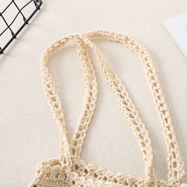 OEM/ODM Acceptable Crochet Women Shoulder Bags Granny Square Tote Bag Knitted Handbags