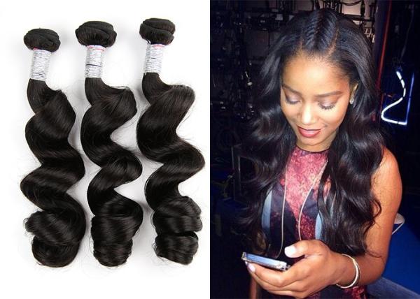 BV Brazilian Hair Extensions / Indian Remy Human Hair 10 Inch To 30 Inch