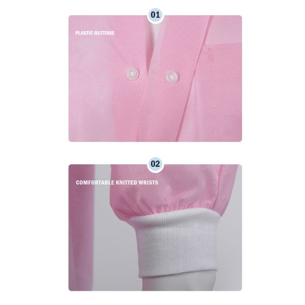 High Quality Laboratory Chemical Medical Uniforms Nurse Fashion Hospital Disposable Lab Jackets