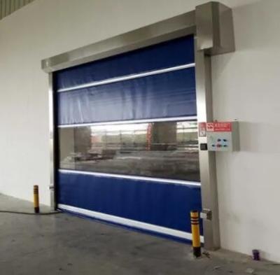 Temperatura revestida galvanizada do pó rápido das portas do rolo resistente