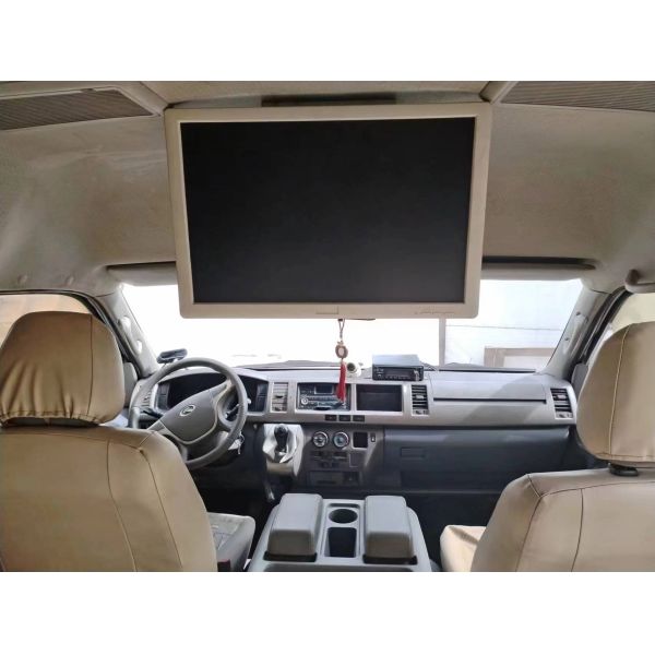 Дешевыми подержанными ТВ корабля двигателя автобуса Kinglong Hiace минибуса 18 используемое местами переднее