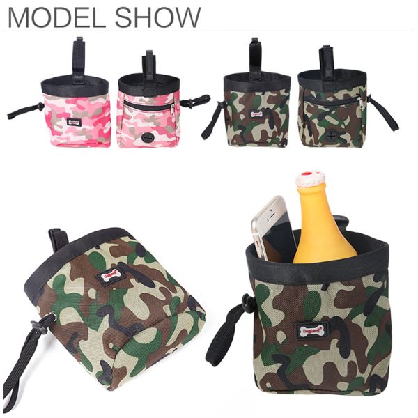 Закуски собаки тренировки аксессуаров водоустойчивого любимца камуфлирования сумки талии на открытом воздухе кладут в мешки