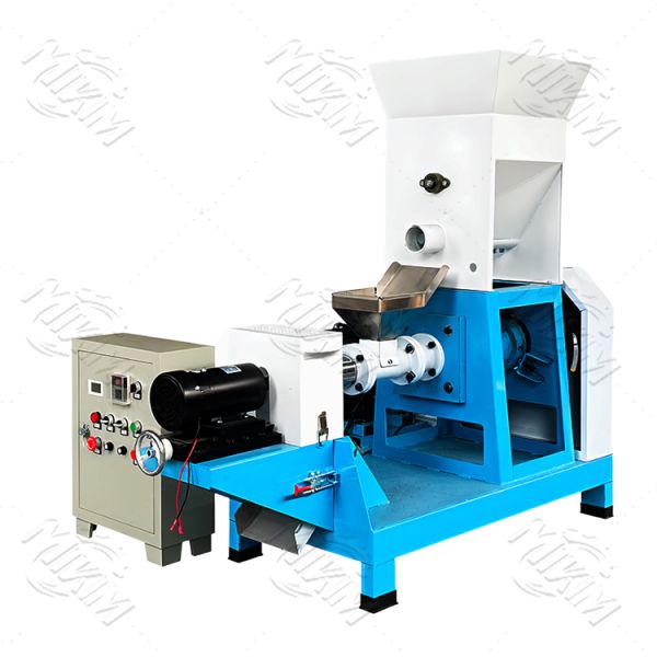 small single Screw Floating Fish Feed Extruder Machine for Home Use and Plant Cutter Type Fish Feed Pellet Extruder