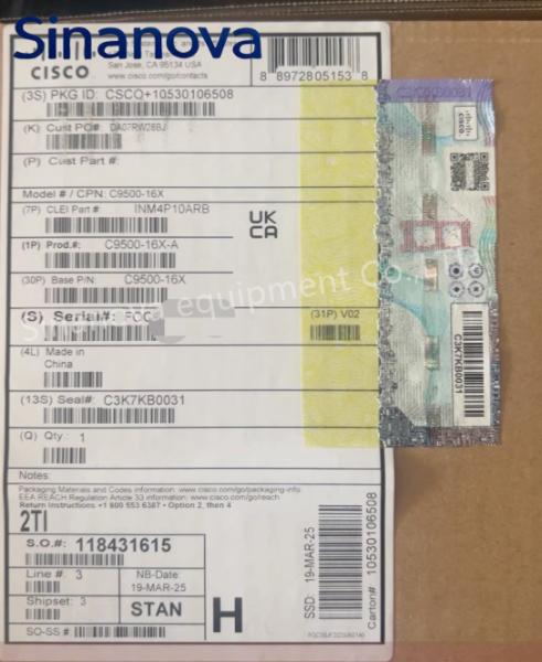 Agrégation sécurisée avec commutateur d'entreprise C9500 16X A, neuf et en stock