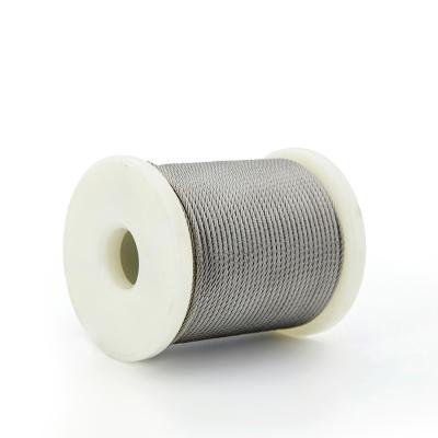 304 316 7x7 câble en acier inoxydable pour une flexibilité et une résistance modérées