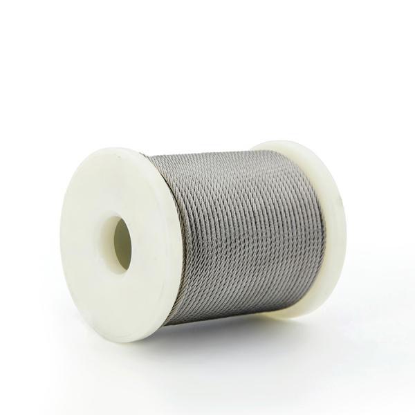 304 316 7x7 Stainless Steel Wire Rope for Moderate Flexibility and Strength