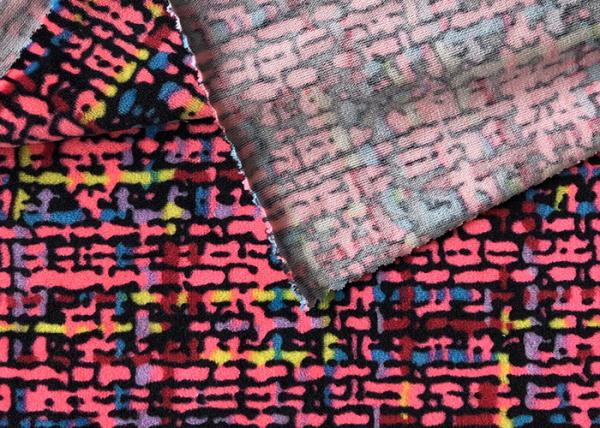 Printed Short Plush 250gsm Super Soft Polyester Spandex Minky Plush Fabric