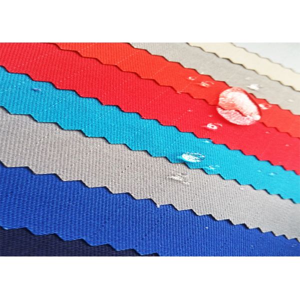SGS Certified 60 Cotton 40 Polyester Fabric , Breathable Tear Resistance Fabric