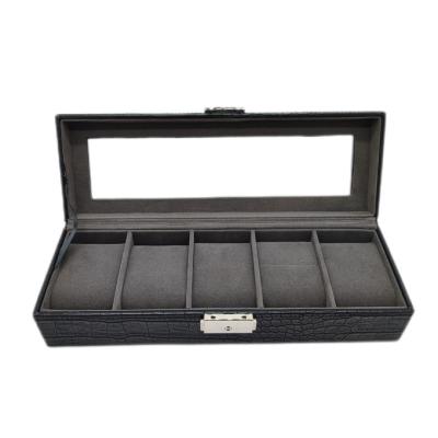 Hot Spot Full Carbon Fiber PU Leather Watch Box Watch Storage Box Display Watch Organizer Box