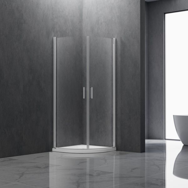 Tempered Glass Arc Simple Shower Enclosure Low Shipping Cost and 30-Day Return Policy