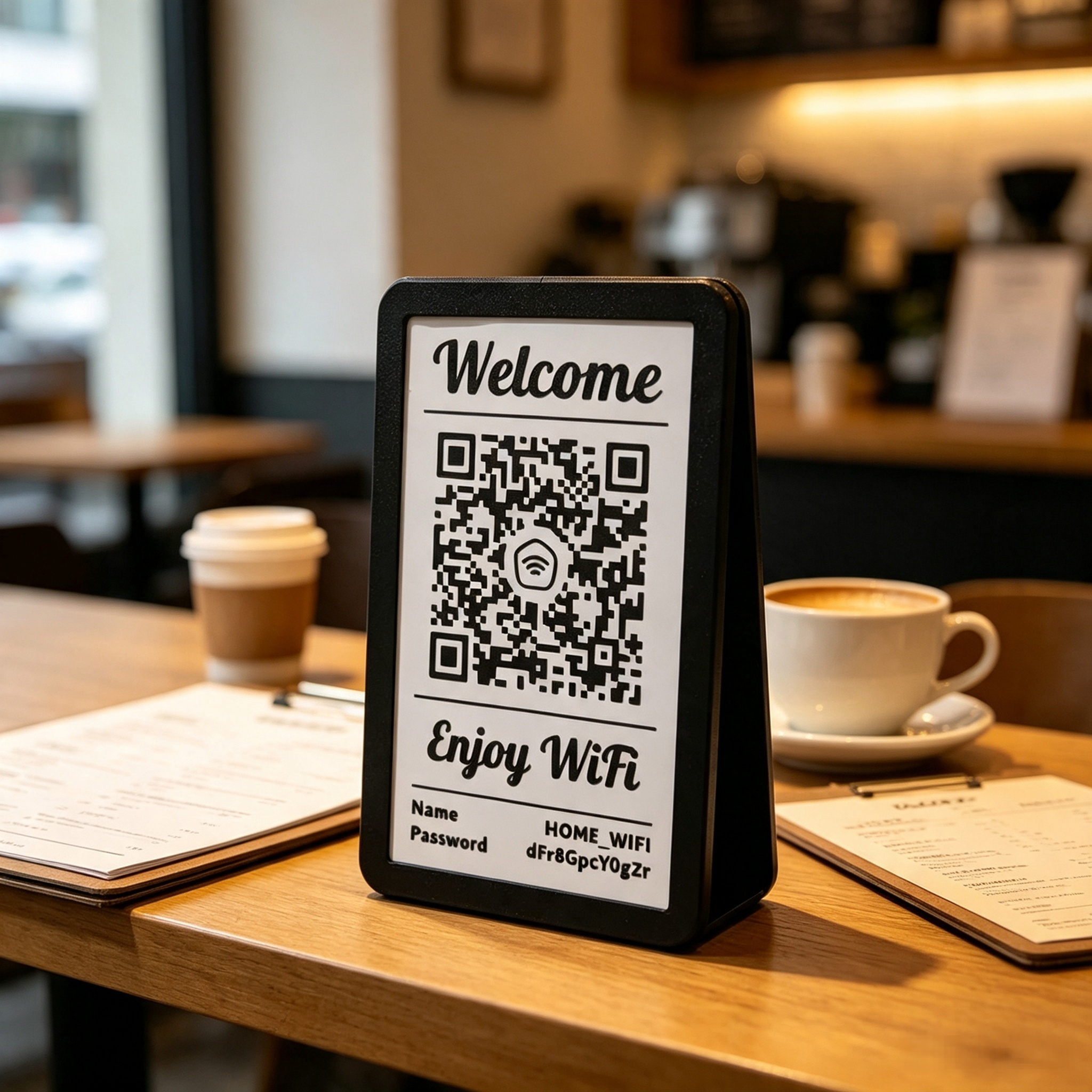 PLA Personalized Custom 3D Printing Plaque Business Desk Display 3D Printed QR Code Sign