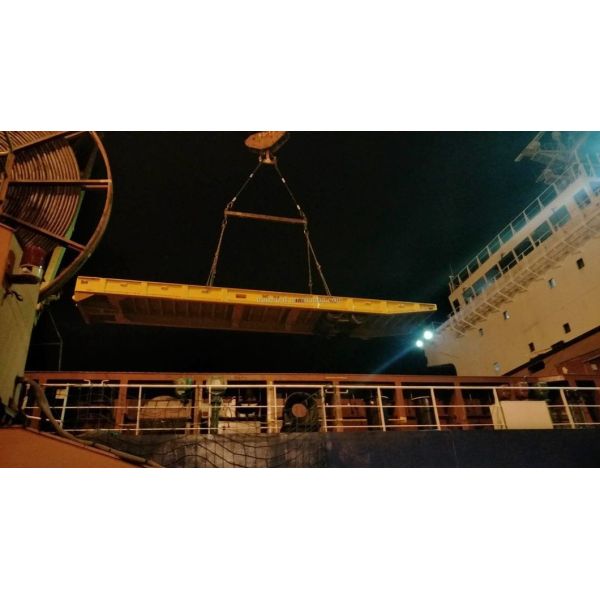 40FT 100 toneladas Fgn Mafi remolque remolque para mercancías y materiales estáticos pesados en la industria del transporte marítimo