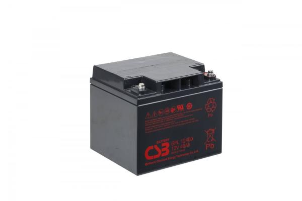 CSB Battery GPL12440 12V 40Ah Rechargeable Maintenance-Free Lead Acid Long Life Battery For UPS