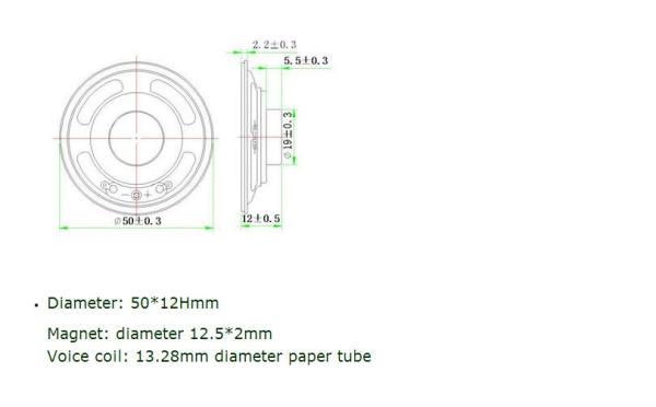 50mm LS50N-2 8 Ohm 1.5W telephone set toy horn   high quality.speaker .loudspeaker; reproducer; horn.loudhailer;