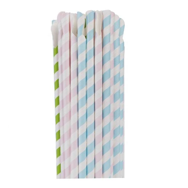 Colorful Assorted Paper Straws To Decorate Birthday Parties Baby Showers