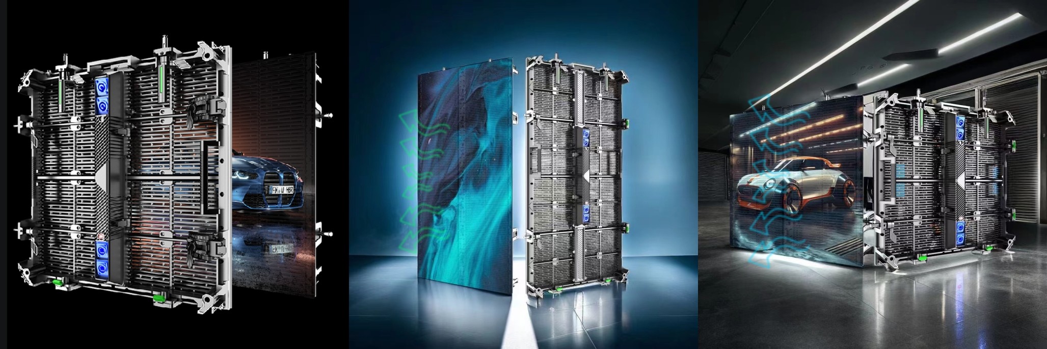 Внешний экран P3.91/P10.4 Tech Transparent LED для управления сетью 500*1000 мм