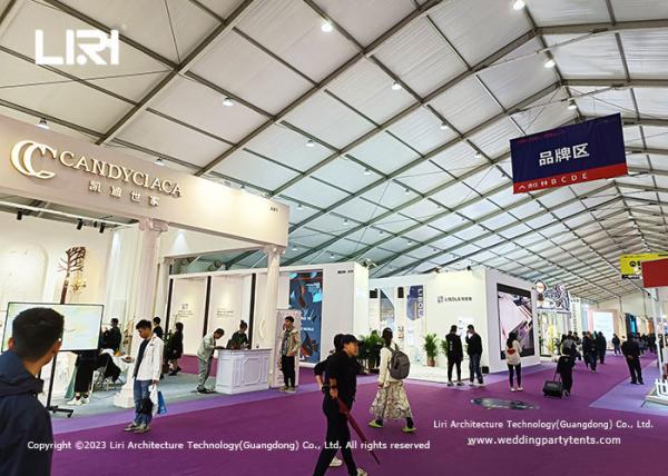 Strong Aluminum Luxury Outdoor Exhibition Tents Mobile Waterproof Clothing Fair Tents