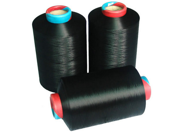 Raw White / Dyed 100% Polyester DTY Yarn Filament 150D/48F For Sewing