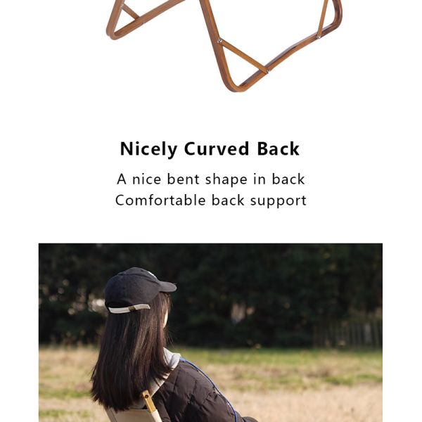 Silla de acampada plegable de aluminio 100kg Capacidad 52x43x62cm