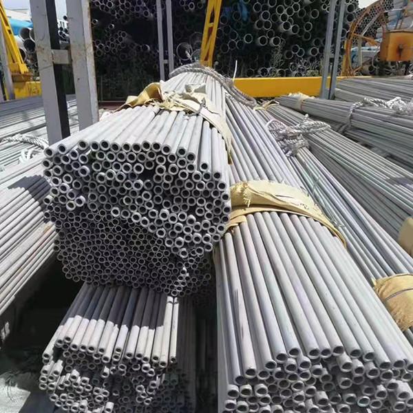 SS409 SS410 SS430 Brushed Stainless Steel Pipe 5M 5.5M 6M Acid Resistance
