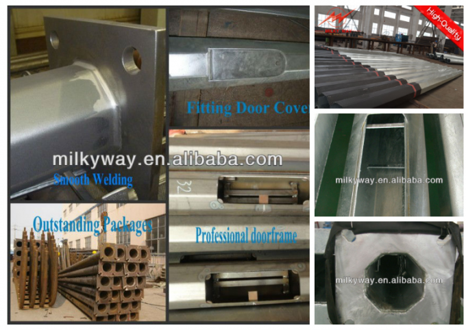 8m 11m 12m IP65 оптическая сборка уличные световые столбы с устойчивостью к электрошокам