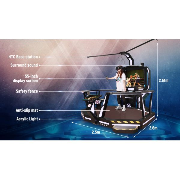9D виртуальная реальность e выхода в открытый космос стрелка VR крытая - игрок имитатора 1 космической станции