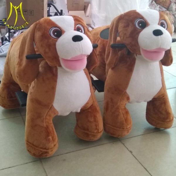 Hansel family entertainment walking plush stuffed toy animal dog car in guangzhou