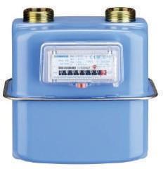 Two Pipe 0.8L Compact Gas Flow Meter , 1.6m3/H Diaphragm Gas Meter
