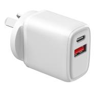 US/EU/KR Socket Plug QC 3.0 Port USB Carregador Rápido 25W Para iPhone15 Samaung HUAWEI OPPO VIVO