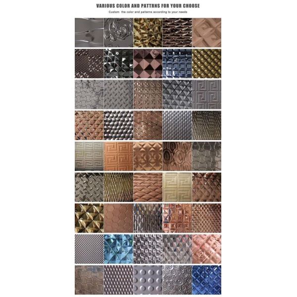 PVD Mirror Ss Perforated Sheet Stamped Finish Stamping 304 Stainless Steel Plate