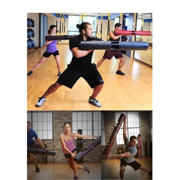 TPR Rubber L1050mm Vipr Gym Equipment Tube Exercise Bute 8kg For Body Building