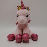 Unicórnio de assento do bicho de pelúcia do presente do algodão de 100% PP
