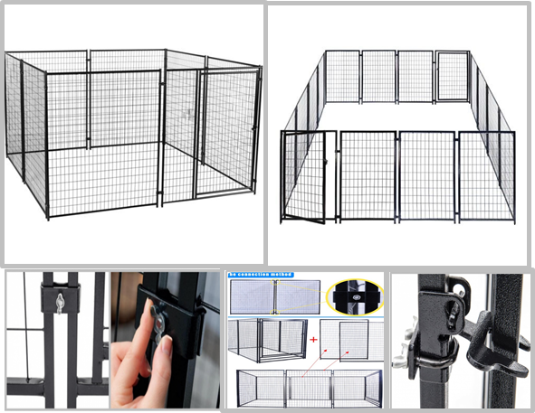 Eco Friendly Metal Dog Kennels For Small Dogs / Cats / Pigs / Rabbits