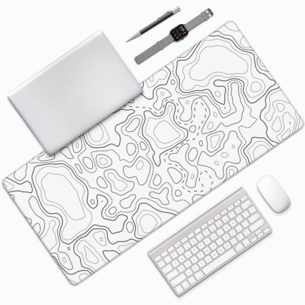 Natural Rubber fabric Minimalist Line Large Mouse Pads for Custom Sublimation Gaming