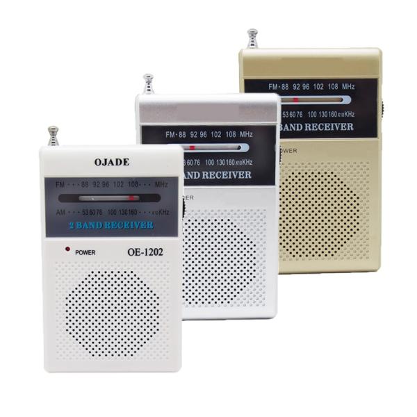XIBOMAN OE-1202 Vente à chaud Radio portable FM AM Chine usine Mini taille Portable Poche AM FM Radio Matériau Abs en plastique