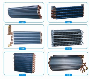 Fridge Aluminum Fin Heat Exchanger Well Distributed Liquid Dispensing