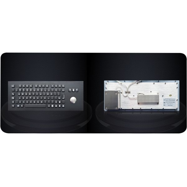 Terminal Kiosk Stainless Steel Keyboard Vandal Proof Black Metal Keyboard