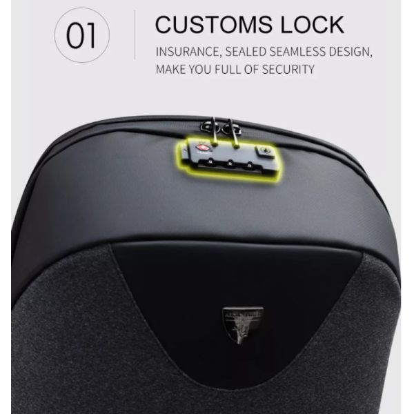 Polyester Business Laptop Backpack 1.54 Inch Antitheft Back Pack For Men Laptop